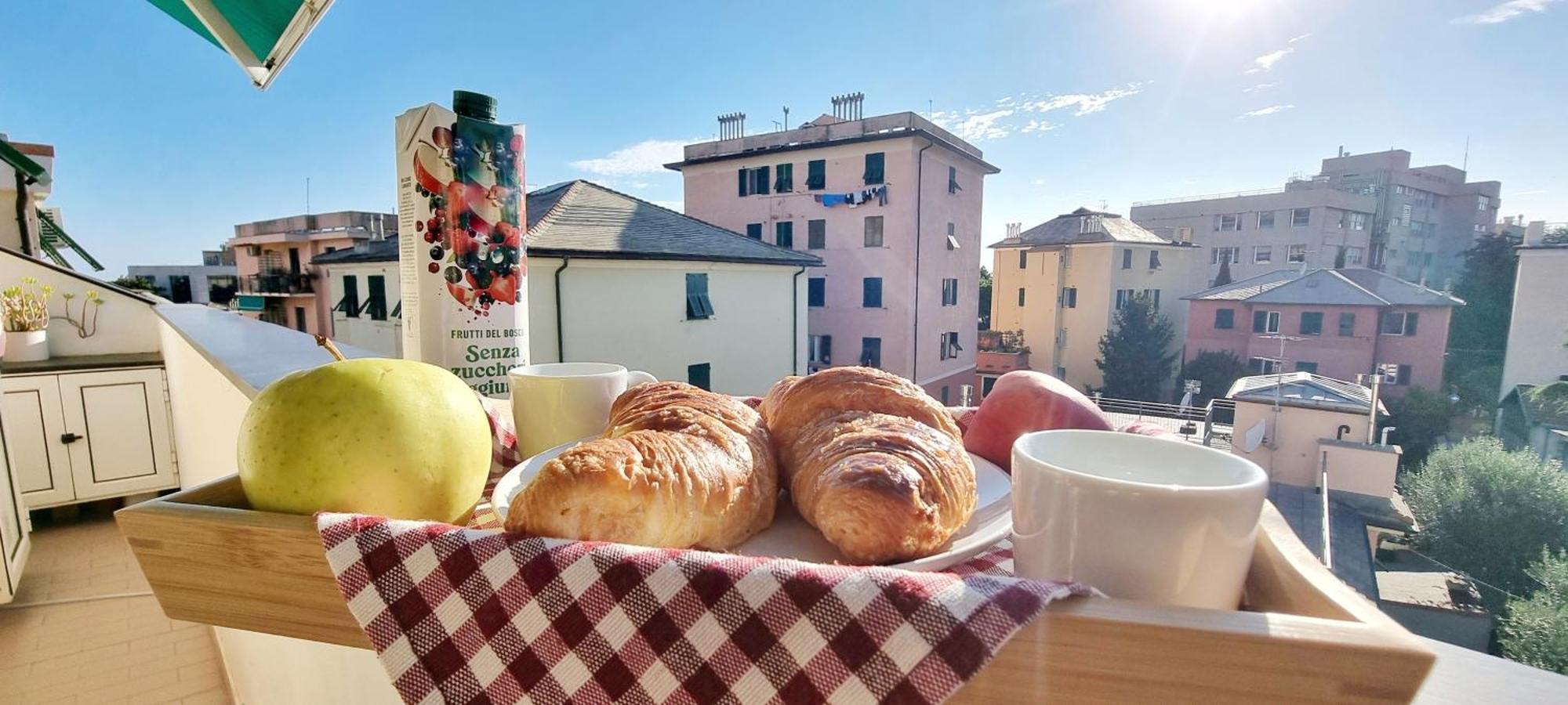 Mansarda Azzurra, 8 Min Dal Mare, 3 Min Dall'ospedale Pediatrico Genua